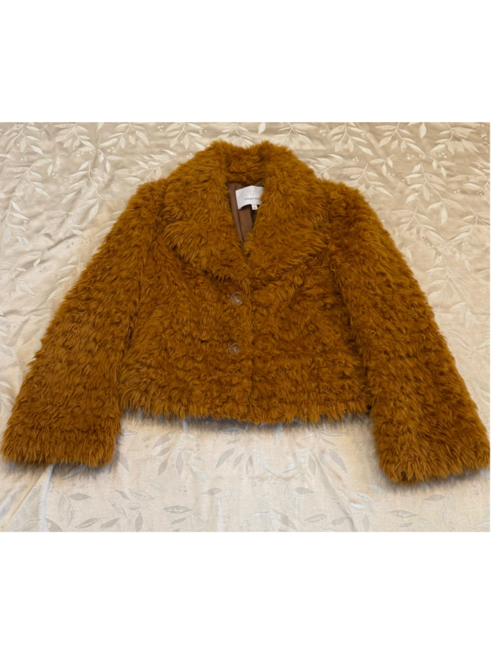 Cinq à Sept Sybella Faux Fur Jacket, Camel - Picture 3 of 9